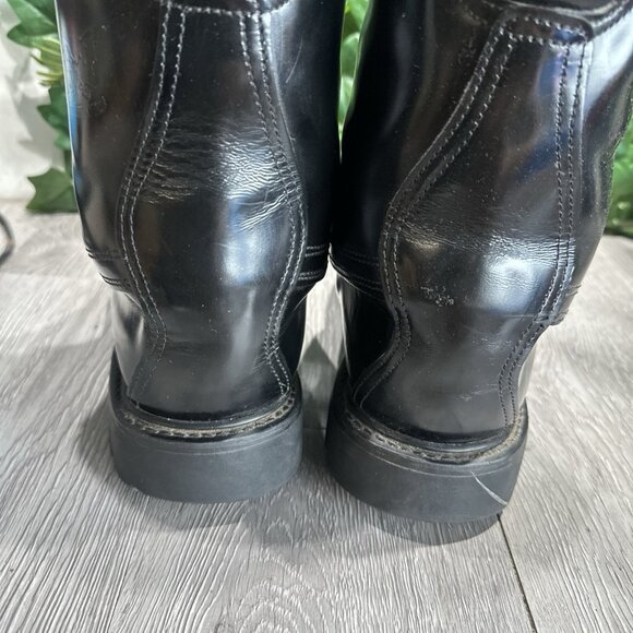 All American Boot MFG Mens 13 D Vibram Combat Station Fire EMS Black Leather main image 7